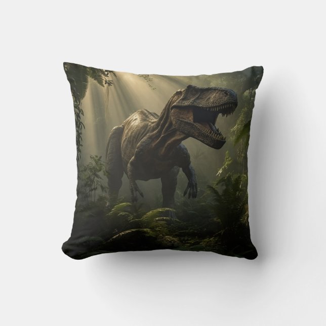 Cojín Decorativo Dinosaurio Roar prehistórico T-Rex (Anverso)