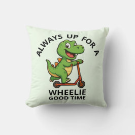 Cojín Decorativo Dinosaurio verde lindo