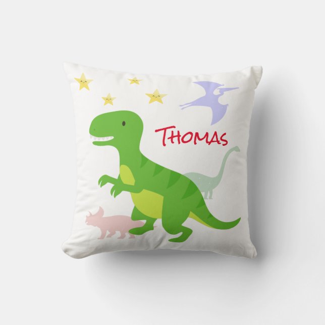Cojín Decorativo Dinosaurios Bebés (Anverso)