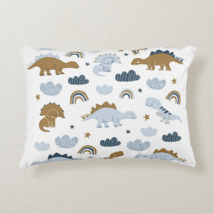 Cojín Decorativo Dinosaurios escandinavos, estrellas, rainbows ilus