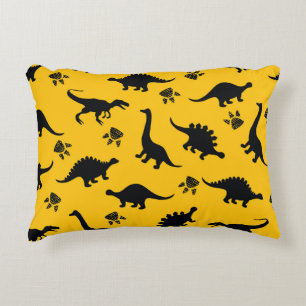 Cojín Decorativo Dinosaurios neones, patrón de grifo urbano