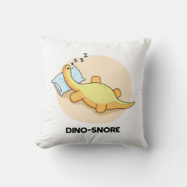 Cojín Decorativo Dinosnore Funny Sleeping Dinosaur Pun