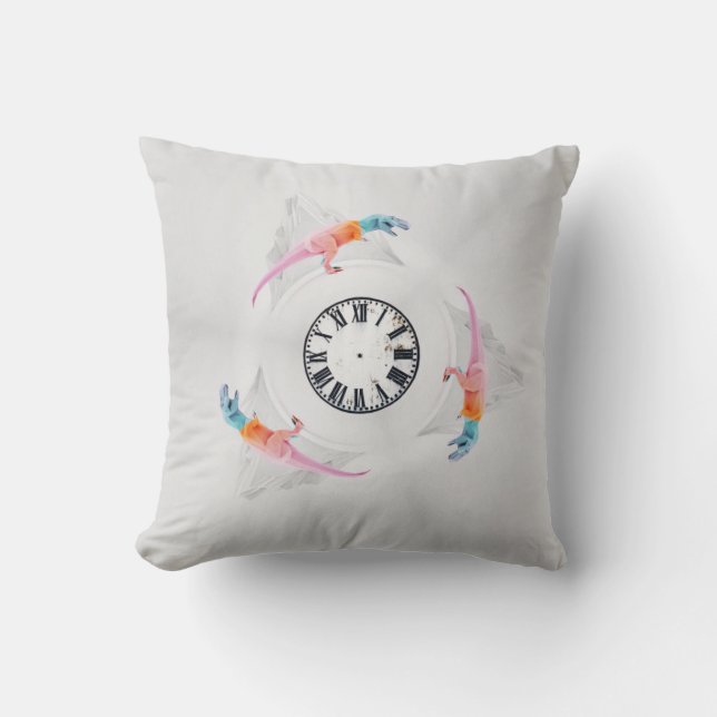 Cojín Decorativo Dinossauros e Relogios (Anverso)