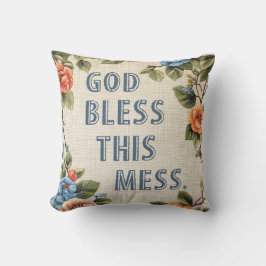 Cojín Decorativo Dios bendiga a este desgraciado