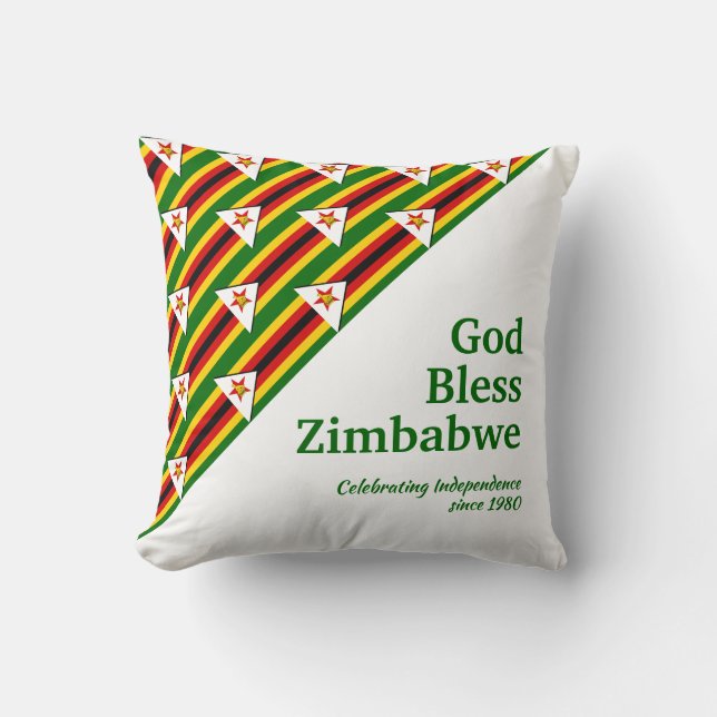 Cojín Decorativo DIOS BENDIGA EL Personalizable ZIMBABWE (Anverso)