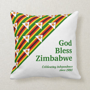 Cojín Decorativo DIOS BENDIGA EL Personalizable ZIMBABWE