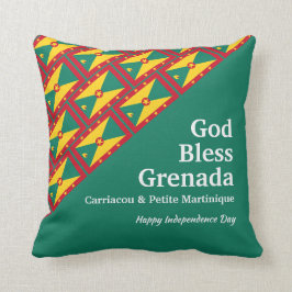 Cojín Decorativo DIOS BENDIGO GRANADA Personalizado Texto VERDE