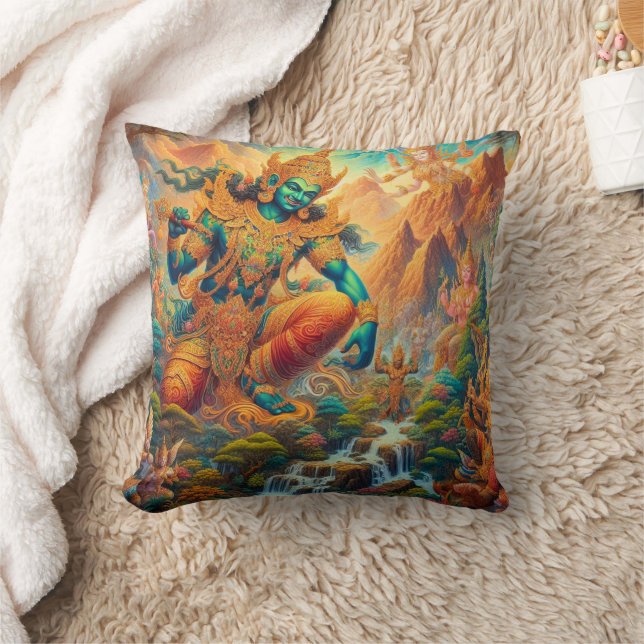 Cojín Decorativo Dios en el Valle Celestial (Manta)