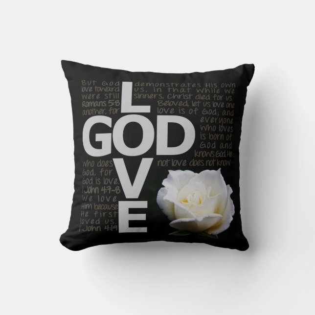 Cojín Decorativo Dios es amor (Anverso)