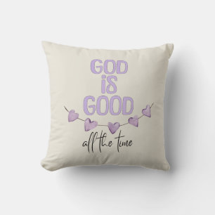 Cojín Decorativo Dios Es Bueno Todo el Tiempo