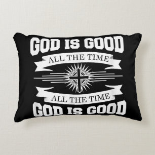Cojín Decorativo Dios es bueno todo el tiempo - Cristiano