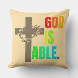 COJÍN DECORATIVO DIOS ES CAPAZ.