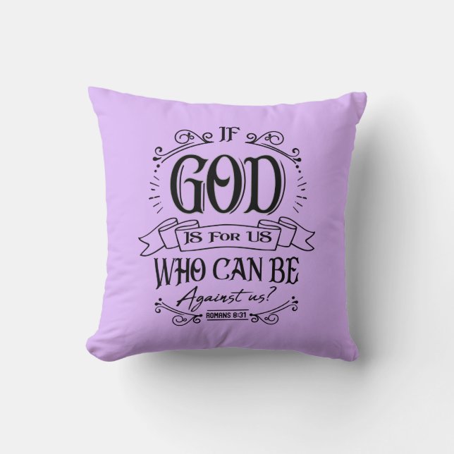 Cojín Decorativo DIOS Es Para Nosotros (Anverso)