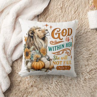 Cojín Decorativo Dios Está Dentro De Ella.