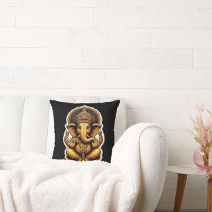 Cojín Decorativo Dios hindú Ganesh / Ganesha Pillow con diseño Om