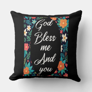 Cojín Decorativo Dios me bendiga y tú