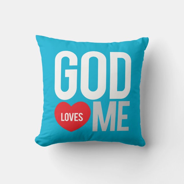 Cojín Decorativo Dios me quiere (Anverso)