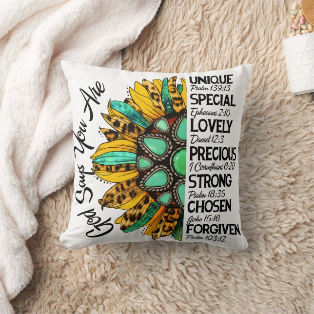 Cojín Decorativo Dios religioso di que eres... (Manta)