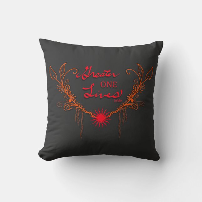 Cojín Decorativo Dios vive en mí (Anverso)
