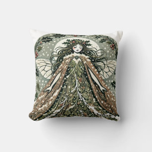 Cojín Decorativo Diosa de Yule Solsticio de Invierno
