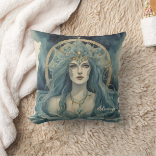 Cojín Decorativo Diosa del Océano Brujo del Agua