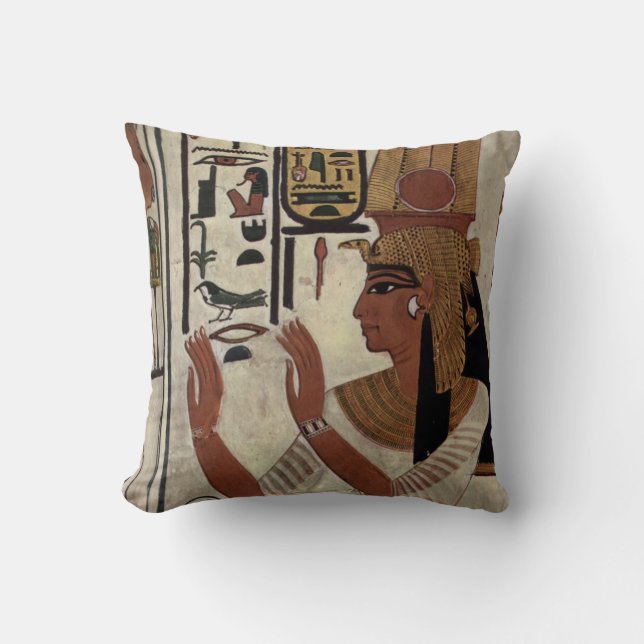 Cojín Decorativo Diosa egipcia Nefertari (Anverso)