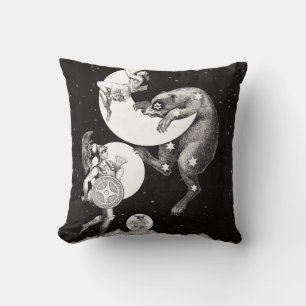 Cojín Decorativo Diosa lunar celestial antigua y osa mayor