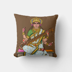 Cojín Decorativo Diosa Saraswati