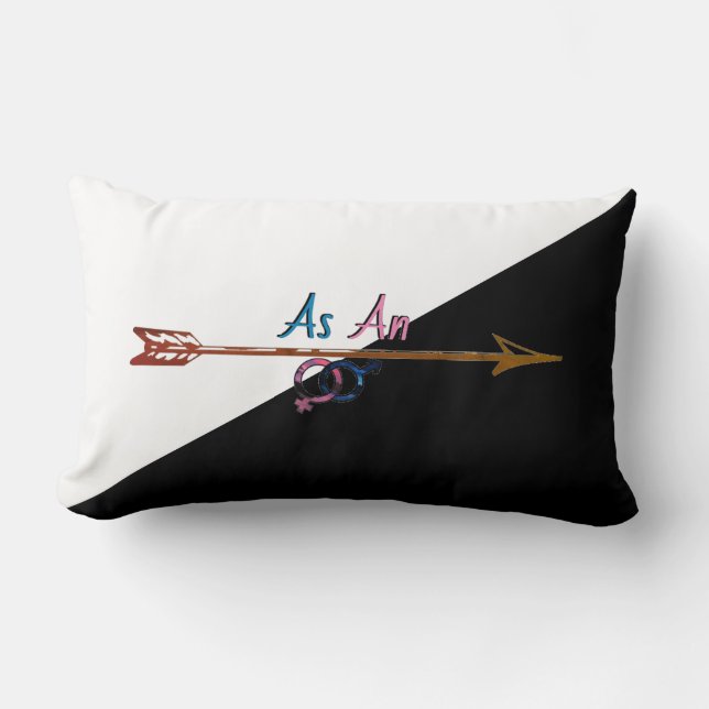 Cojín decorativo 'Directo como flecha' (Anverso)