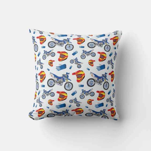Cojín Decorativo Dirt Bike Throw Pillow (Anverso)