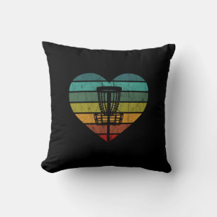 Cojín Decorativo DiscGolf - Canasta Retro Vintage Objetivo
