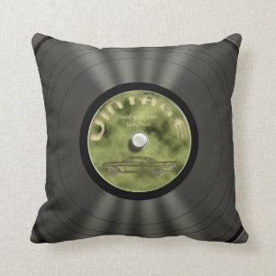 Cojín Decorativo Disco de vinilo retro