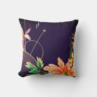 Diseñador floral artístico abstracto | Berenjena