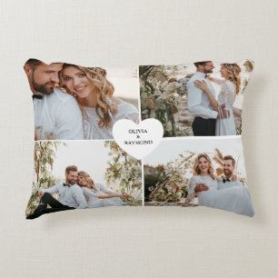 Cojín Decorativo Diseñar tu propia fotografía del Collage de amor