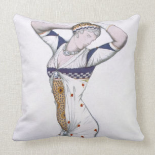 Cojín Decorativo Diseñe de una fantasía de Costume moderno, 1912