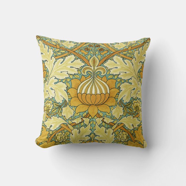 Cojín Decorativo Diseño #11 de William Morris (Anverso)
