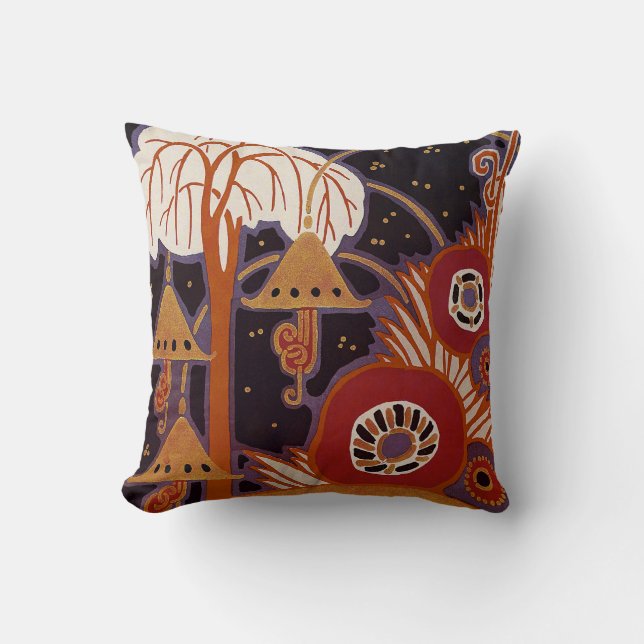 Cojín Decorativo Diseño #4 del art déco en Sunshinedazzle (Anverso)