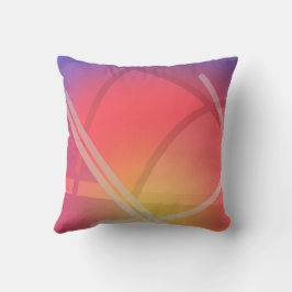 Cojín Decorativo Diseño abstracto con capas de neón suave