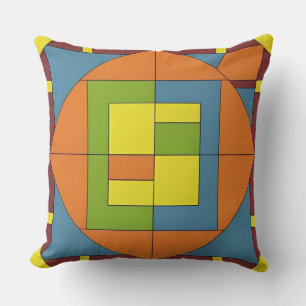 Cojín Decorativo Diseño abstracto geométrico colorido