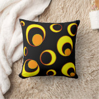 Diseño abstracto moderno, círculos amarillos sobre