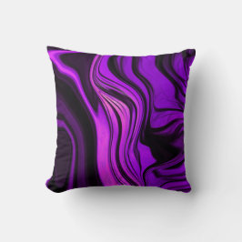Cojín Decorativo Diseño abstracto púrpura