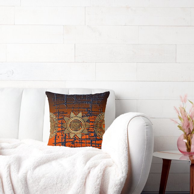 Cojín Decorativo Diseño afrocéntrico de motivos (Subido por el creador)