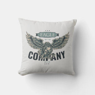 Cojín Decorativo Diseño Americano de la Compañía del Águila Retro
