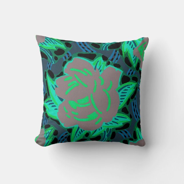 Cojín Decorativo Diseño Art Deco #10 en Sunshinedazzle (Anverso)