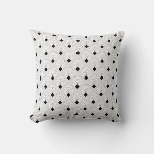 Cojín Decorativo Diseño Art Deco Blanco