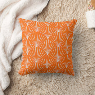 Cojín Decorativo Diseño Art Déco Naranja