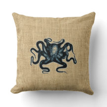 Diseño azul de Sealife del pulpo de Kraken de la