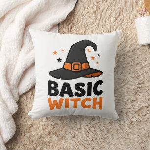 Cojín Decorativo Diseño básico de sombrero de bruja de Halloween