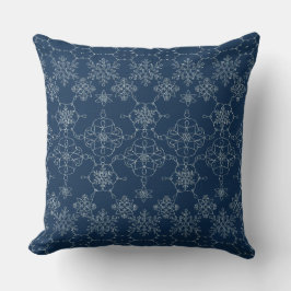 COJÍN DECORATIVO DISEÑO BLUE SNOWFLAKE