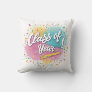 Cojín Decorativo Diseño brillante del año de graduación – Personali